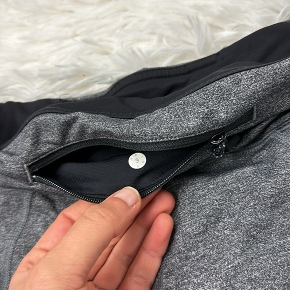 Lululemon Pace Rival Crops Heathered Black Black SoulCycle Collab - Picture 7 of 7